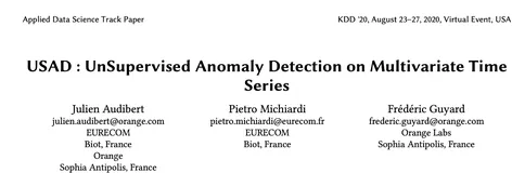 【KDD20】多变量时间序列异常检测算法之USAD：对抗性训练AE